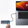 7in1 rumbas adaptera metāla mirdzuma sērija II USB-C PD100W / 2X USB-A / 2X HDMI 4K / USB-C 3.0