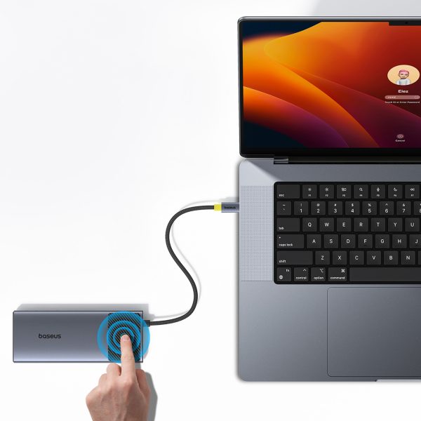 7in1 rumbas adaptera metāla mirdzuma sērija II USB-C PD100W / 2X USB-A / 2X HDMI 4K / USB-C 3.0