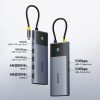 7in1 rumbas adaptera metāla mirdzuma sērija II USB-C PD100W / 2X USB-A / 2X HDMI 4K / USB-C 3.0