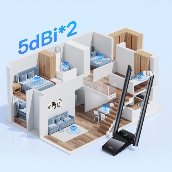 1026733-11-karta-sieciowa-usb-wifi-2-4ghz-5ghz-fastjoy-access-baseus-hurtownia-dropshipping USB WiFi 2,4GHz 5GHz FastJoy piekļuves punkts 1800 MB/s - melns