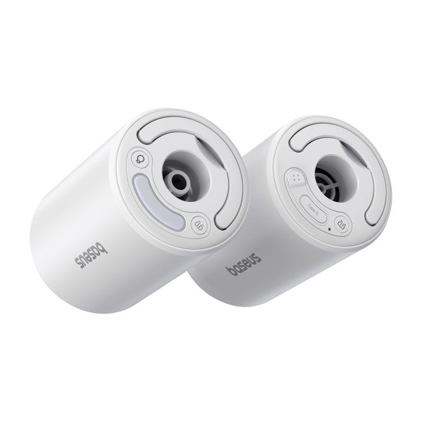2in1 tūristu sūknis matracim un LED lukturīša Pocketgo Pro - balts