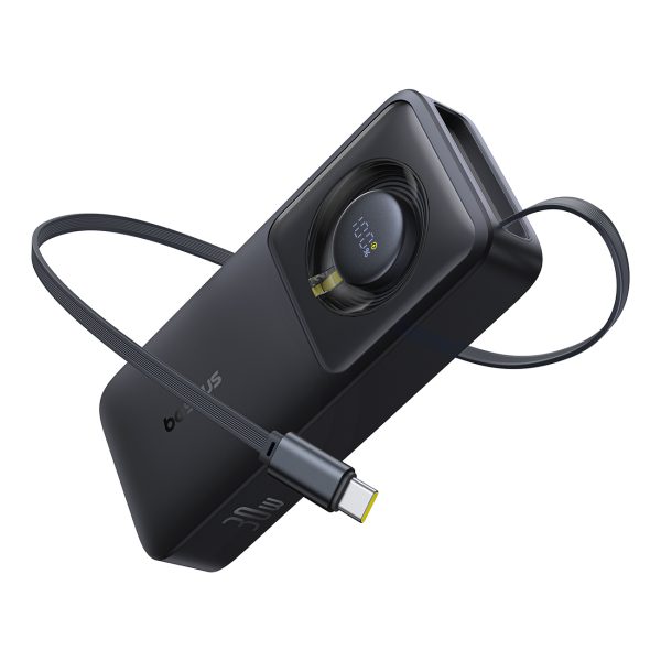 PowerBank 1000MAH 30W ar USB-C portu un izstrādāja USB-C Free2Pull-Black