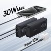 PowerBank 1000MAH 30W ar USB-C portu un izstrādāja USB-C Free2Pull-Black