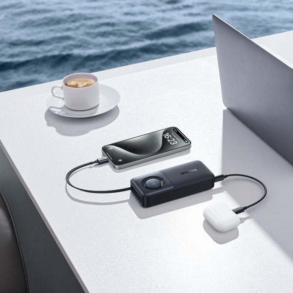 PowerBank 1000MAH 30W ar USB-C portu un izstrādāja USB-C Free2Pull-Black
