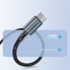 USB-C kabeļa kabelis-USB-C PD 60W XCC-1014 pītā pelējumā