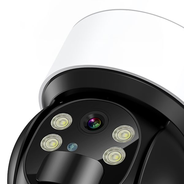 Saules saules kamera PTZ wifi ar 5W ASC006 -WF saules panelis - balts