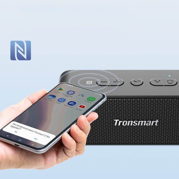 Bezvadu skaļruņu elements T2 Plus modernizēts 20W Bluetooth 5.3 - melns