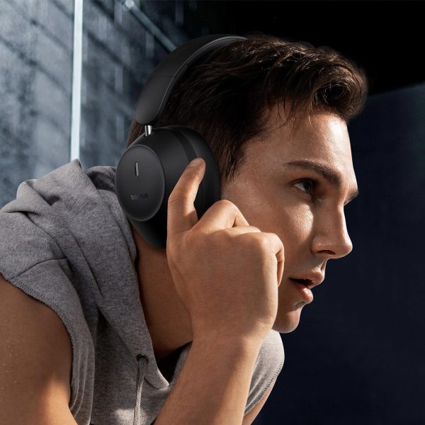 Bezvadu austiņas bass 30 Max Bluetooth 5.3 - melns