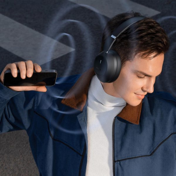 Bezvadu austiņas bass 30 Max Bluetooth 5.3 - melns