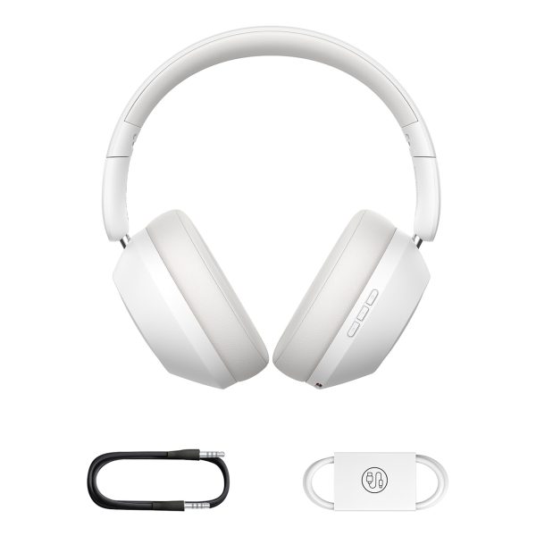 Bezvadu austiņas bass 30 Max Bluetooth 5.3 - balts