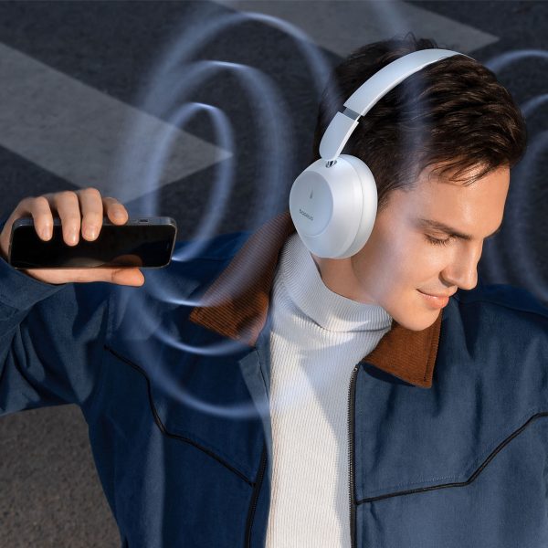 Bezvadu austiņas bass 30 Max Bluetooth 5.3 - balts