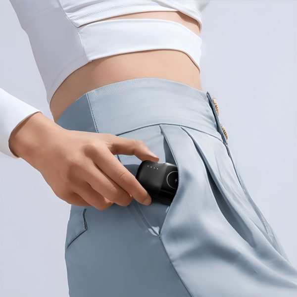 Mini PowerBank 5000MAH 15W USB -C un Apple Watch lādētājs - Melns