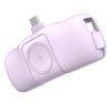 Mini PowerBank 5000MAH 15W USB -C un Apple Watch Charger - Purple