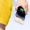 Mini PowerBank 5000MAH 15W USB -C un Apple Watch lādētājs - smilškrāsa