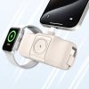 Mini PowerBank 5000MAH 15W USB -C un Apple Watch lādētājs - smilškrāsa