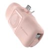 Mini PowerBank 5000MAH 15W USB -C un Apple Watch lādētājs - Pink