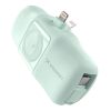 Mini PowerBank 5000MAH 15W iPhone Lightning un Apple Watch lādētājs - zaļš