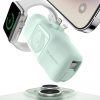 Mini PowerBank 5000MAH 15W iPhone Lightning un Apple Watch lādētājs - zaļš