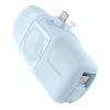 Mini PowerBank 5000MAH 15W iPhone Lightning un Apple Watch lādētājs - zils