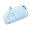 Mini PowerBank 5000MAH 15W iPhone Lightning un Apple Watch lādētājs - zils