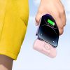 Mini PowerBank 5000MAH 15W iPhone Lightning un Apple Watch lādētājs - rozā