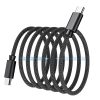 Kabelis USB -C 100W PD kabelis ar 1,2 m magnētisko organizatoru - melns