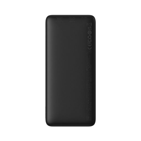 PowerBank AirPow 20W 1000mah ar USB -A kabeli - USB -C 30cm - melns