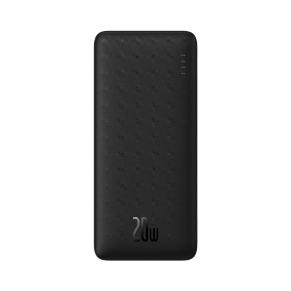 PowerBank AirPow 20W 1000mah ar USB -A kabeli - USB -C 30cm - melns
