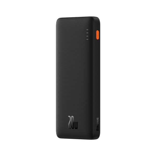 PowerBank AirPow 20W 1000mah ar USB -A kabeli - USB -C 30cm - melns