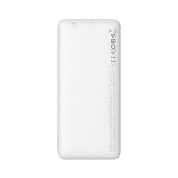 PowerBank Airpow 20W 1000mah ar USB -A kabeli - USB -C 30cm - balts