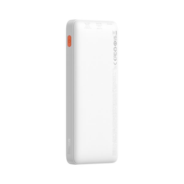 PowerBank Airpow 20W 1000mah ar USB -A kabeli - USB -C 30cm - balts