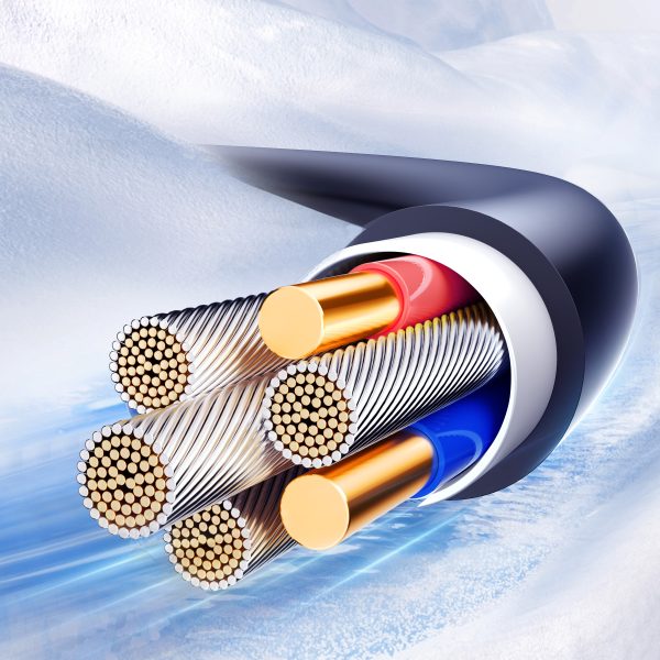 USB-A spirāles kabeļa-USB-C kristāldzidrā sērija 3A 1,5 m-melns