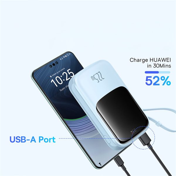 Power Bank 1000MAH QPOW PRO+ 22.5W USB -C - Blue