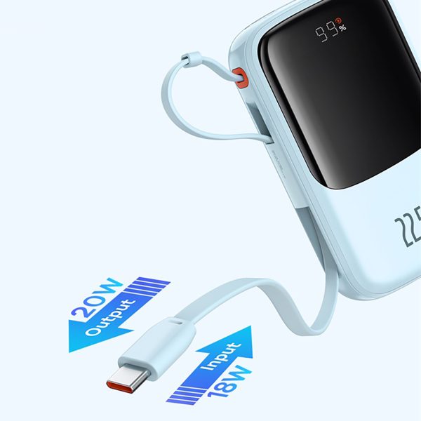 Power Bank 1000MAH QPOW PRO+ 22.5W USB -C - Blue