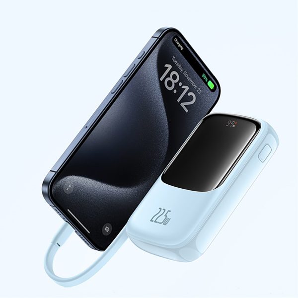 Power Bank 1000MAH QPOW PRO+ 22.5W USB -C - Blue