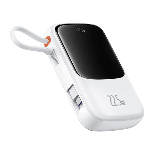 Power Bank 1000MAH QPOW PRO+ 22.5W USB -C - balts