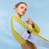 Power Bank 1000MAH QPOW 2 30W ar iebūvētiem -in USB -C kabeļiem -purpursarkanā krāsā