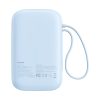 Power Bank 1000MAH QPOW 2 30W ar iebūvētiem -in USB -C kabeļiem -zili