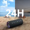 Bluetooth Portable skaļrunis Mirtune C2 24W + USB -C Aux kabeļi - melni