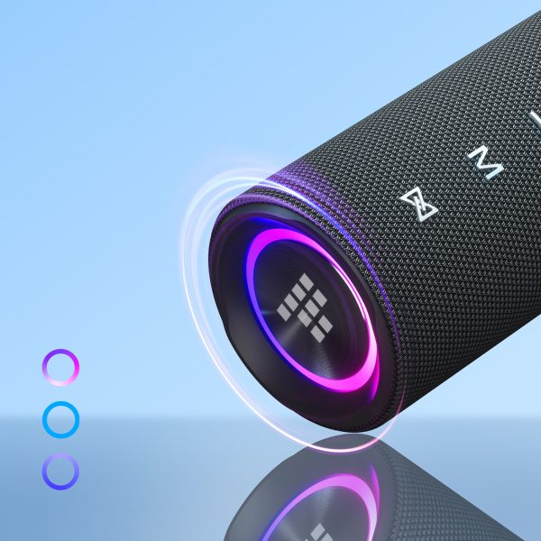 Bluetooth Portable skaļrunis Mirtune C2 24W + USB -C Aux kabeļi - melni