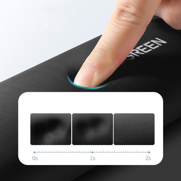 Ergonomiskā tastatūras spilventiņš zem formas memoriāla - melna atmiņa - melna