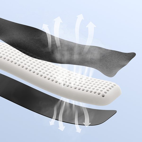 Ergonomiskā tastatūras spilventiņš zem formas memoriāla - melna atmiņa - melna