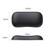Ergonomiskā plaukstas spilventiņš 130 x 65 mm - melns