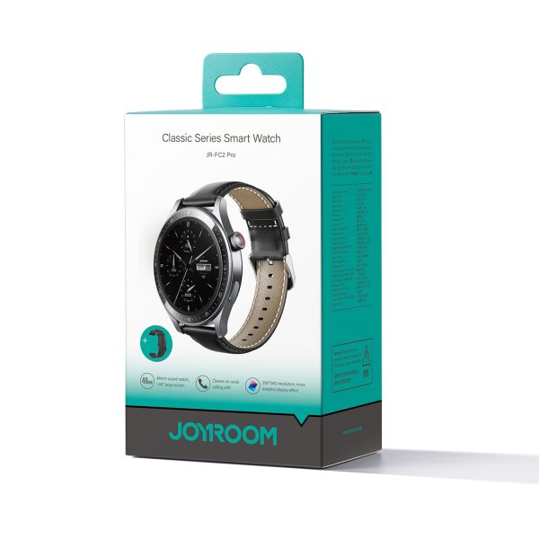 SmartWatch Classic Series Jr -FC2 Pro ar zvanu saņemšanas funkciju - tumši pelēku