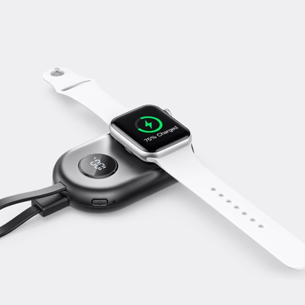 PowerBank SmartWatches 5000MAH USB -C Lightning - melns