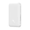 PowerBank 6000mAh Magnetic Mini Air 20W ar USB -C kabeli - balts