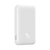PowerBank 6000mAh Magnetic Mini Air 20W ar USB -C kabeli - balts