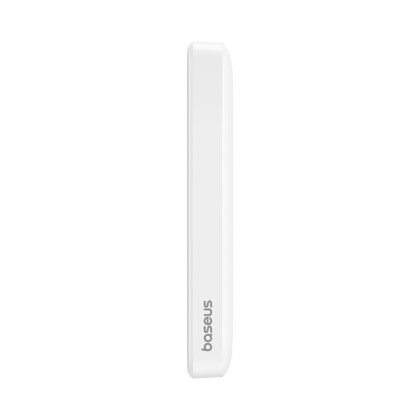 PowerBank 6000mAh Magnetic Mini Air 20W ar USB -C kabeli - balts