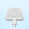 PowerBank 6000mAh Magnetic Mini Air 20W ar USB -C kabeli - balts