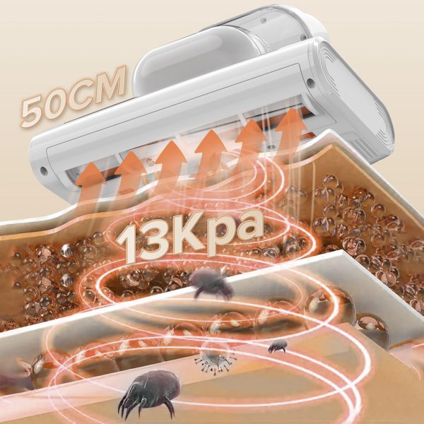 Putekļsūcējs UV alerģijas slimniekiem + 500W M300 ērču ultraskaņas noņemšana - balta